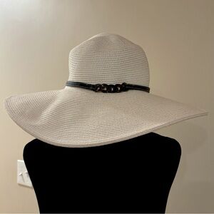 Fedora Hat With Chain Link Accents Sun Hat